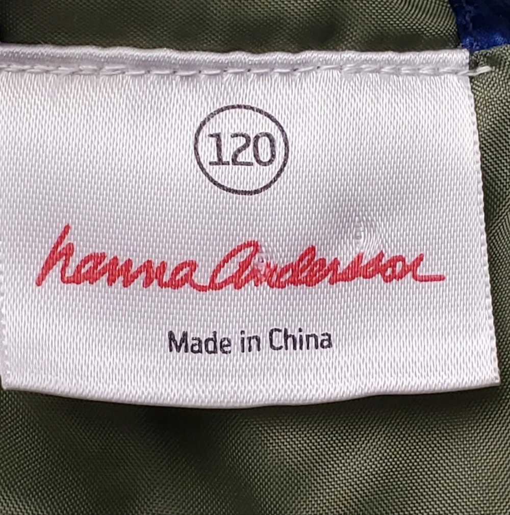 Hanna Andersson Outdoor Royal Blue Puffer Down Fill Jacket Hood Pockets Sz 6-7